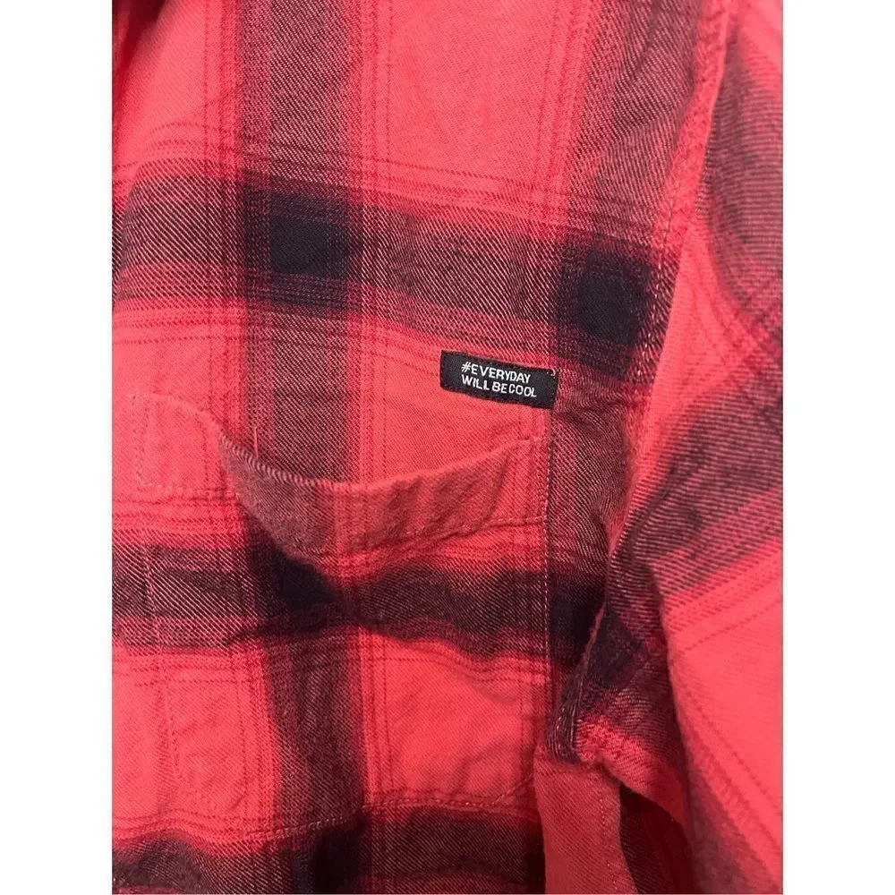 ‎Zara Red and Black Flannel Shirt